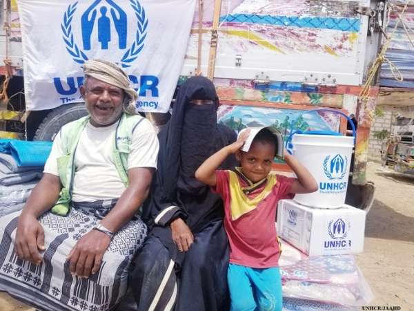 لأمم المتحدة تقدم مواد إيوائية لأكثر من 4 آلاف أسرة نازحة في اليمن