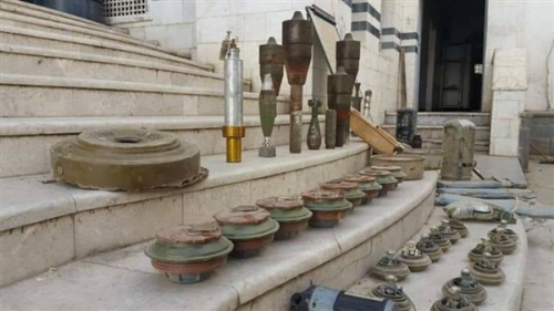عاجل العثور على معمل متفجرات في تعز (صور) 