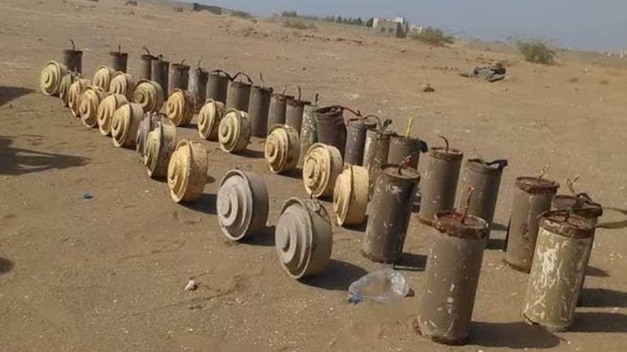 تفكيك حقل ألغام حوثي بعد اكتشافه بكتاف في محافظة صعدة