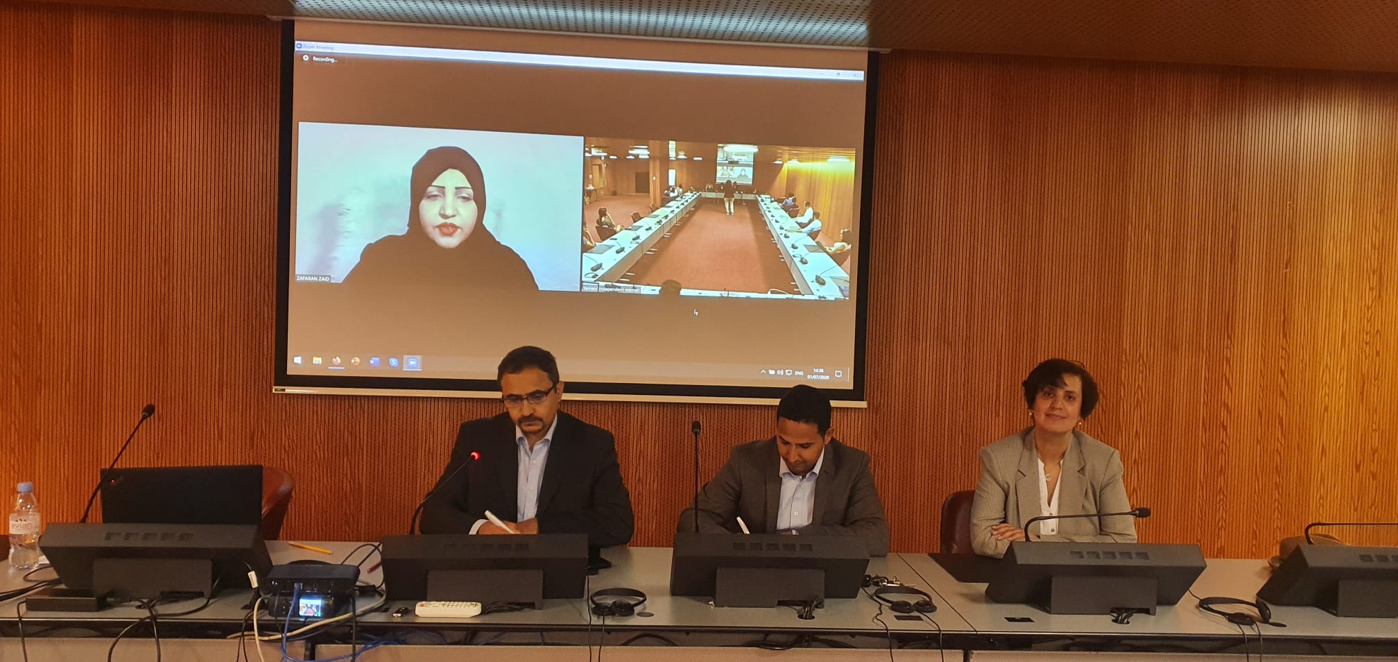 المحامية اليمنية زعفران زايد في ندوة موسعة في جنيف *مليشيا الحوثي تستغل جائحة كورونا سياسيا وتروج للخرافات"