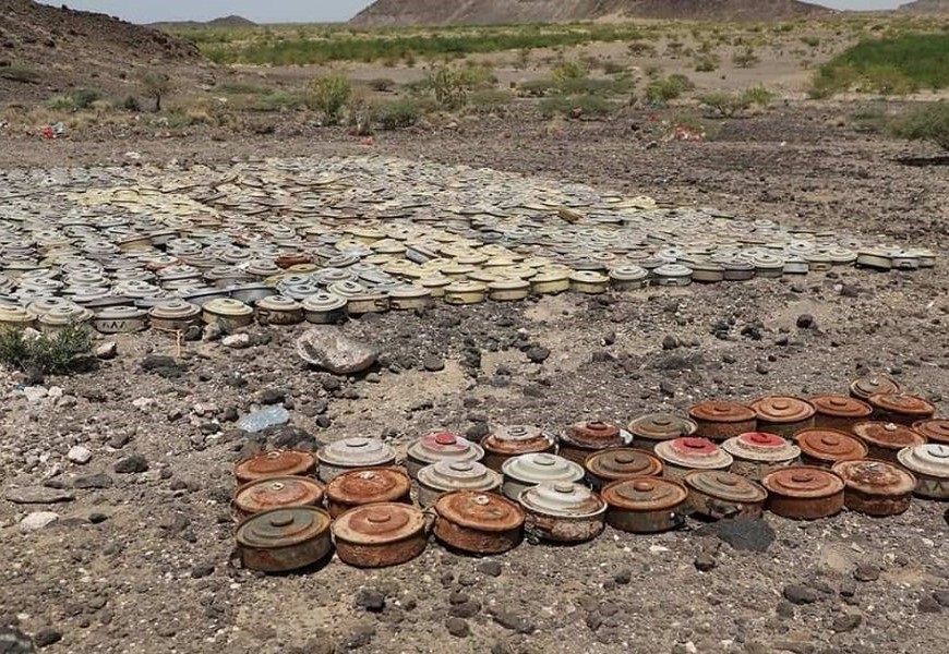 «مسام» ينتزع 1.229 لغماً حوثياً خلال أسبوع