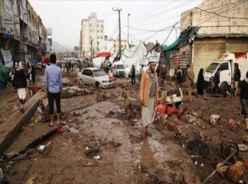 منظمات دولية: اليمن يتعرض لكارثة إنسانية جراء سيول الأمطار