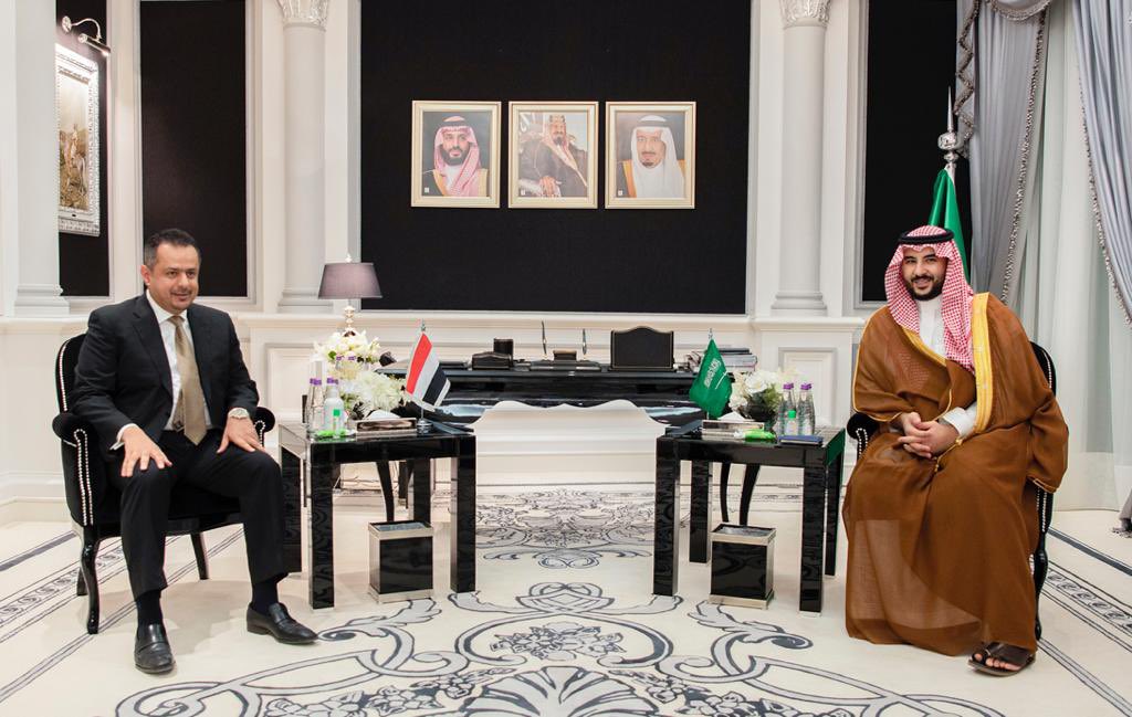 رئيس الوزراء يناقش مع نائب وزير الدفاع السعودي استكمال تنفيذ اتفاق الرياض واليات تطوير مجالات الدعم في الجوانب التنموية والخدمات الأساسية (تفاصيل) 