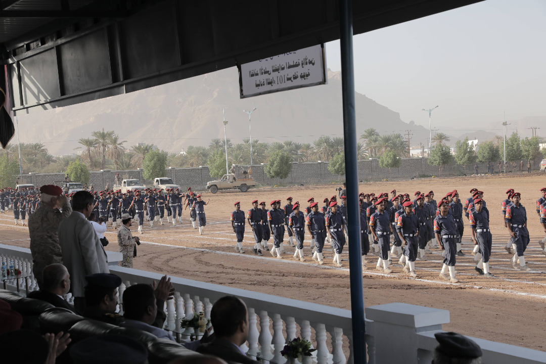 اللواء البحسني يفتتح مقر قيادة اللواء 101 شرطة جوية بسيئون