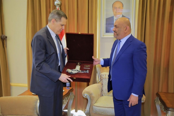 بن مبارك يلتقي السفير الأمريكي الجديد لدى اليمن واليماني يودع "ماثيو تولر"
