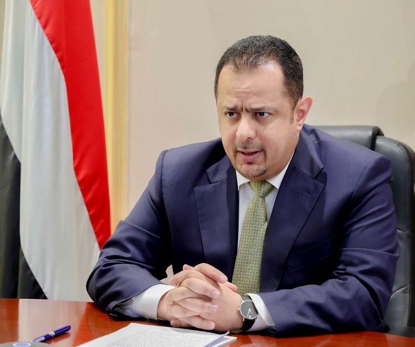 رئيس الوزراء يدعو المجتمع الدولي لدعم جهود ردع الحرب الاقتصادية الحوثية ضد الشعب اليمني