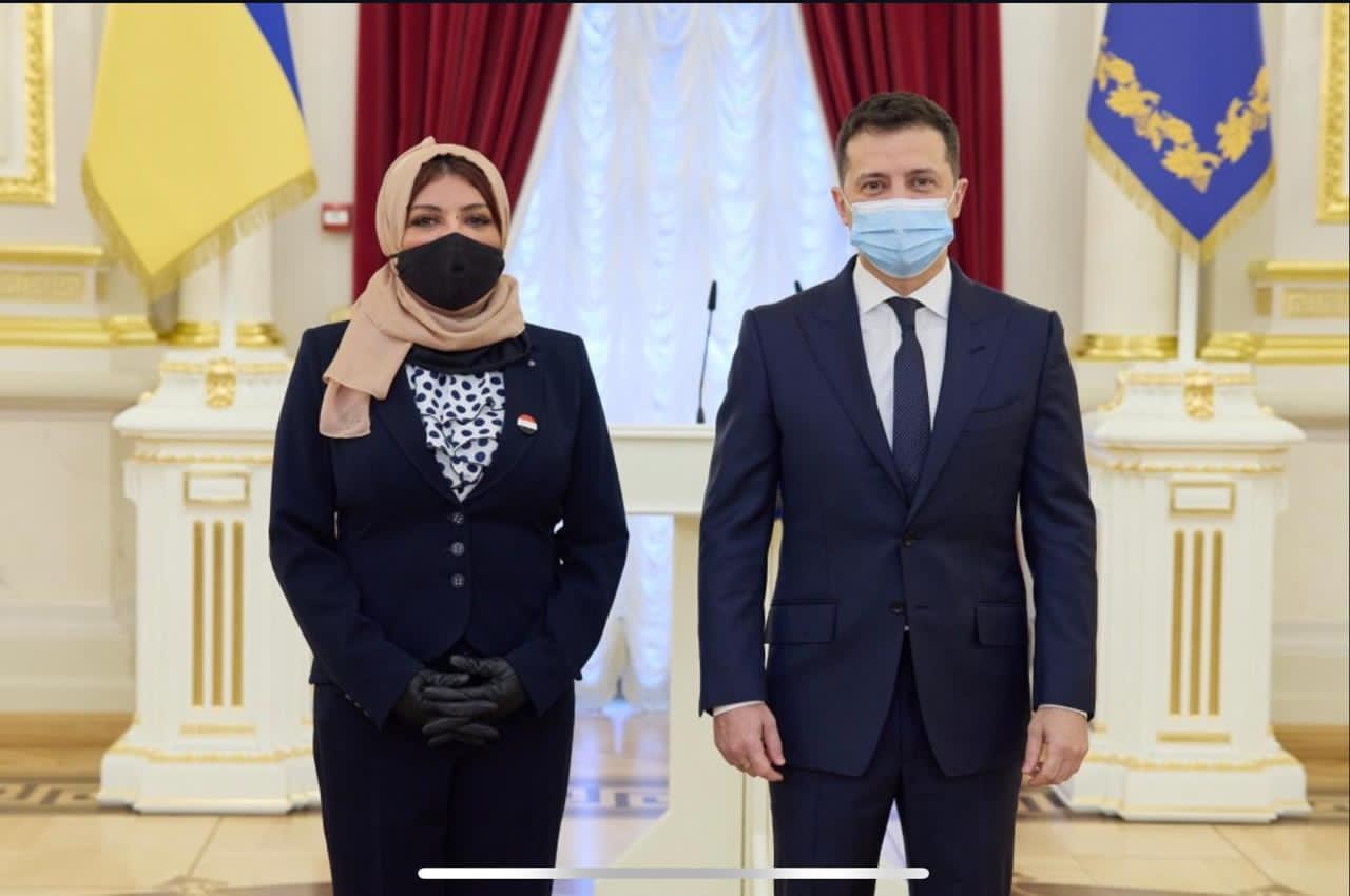 الرئيس الاوكراني يتسلم اراق اعتماد سفير اليمن غير المقيم