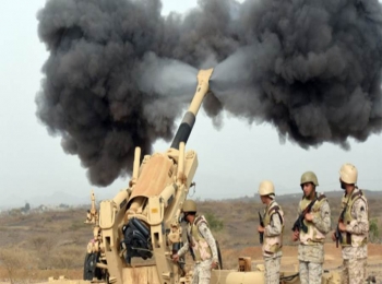 القوات السعودية تشن قصف صاروخي ومدفعي على تحركات الحوثيين في صعدة