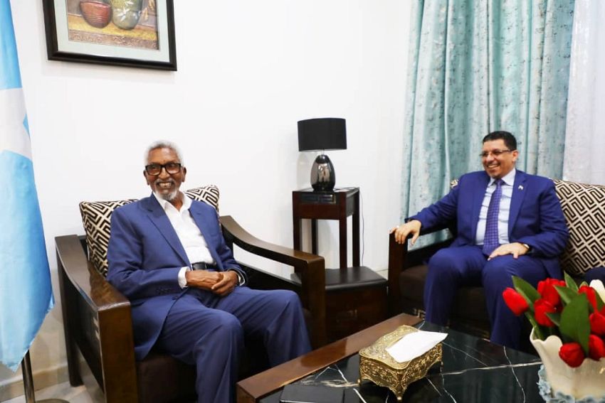 رئيس مجلس الشيوخ الصومالي يستقبل وزير الخارجية