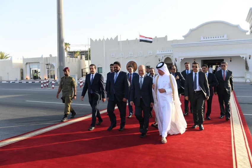 رئيس واعضاء مجلس القيادة الرئاسي ينهون زيارة ناجحة الى دولة قطر الشقيقة