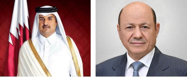 رئيس مجلس القيادة الرئاسي يهنئ امير قطر بمناسبة شهر رمضان المبارك