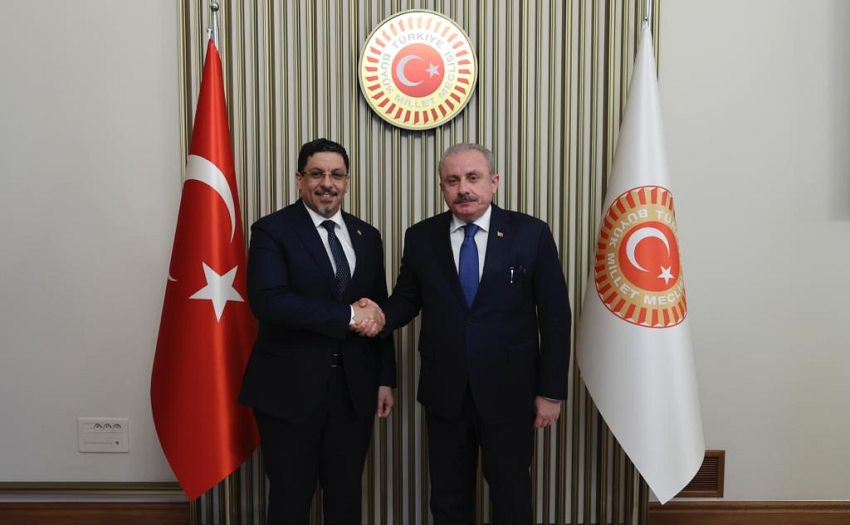 وزير الخارجية يبحث مع رئيس البرلمان التركي التعاون البرلماني بين البلدين