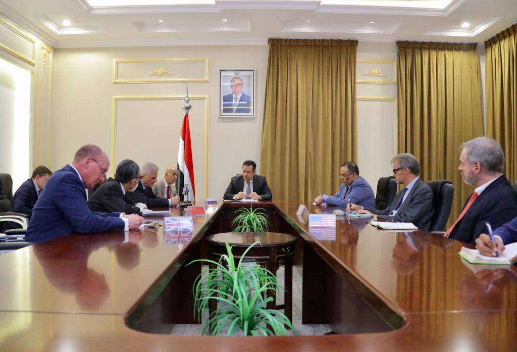 رئيس الوزراء يستقبل  سفراء الدول الخمس دائمة العضوية في مجلس الأمن