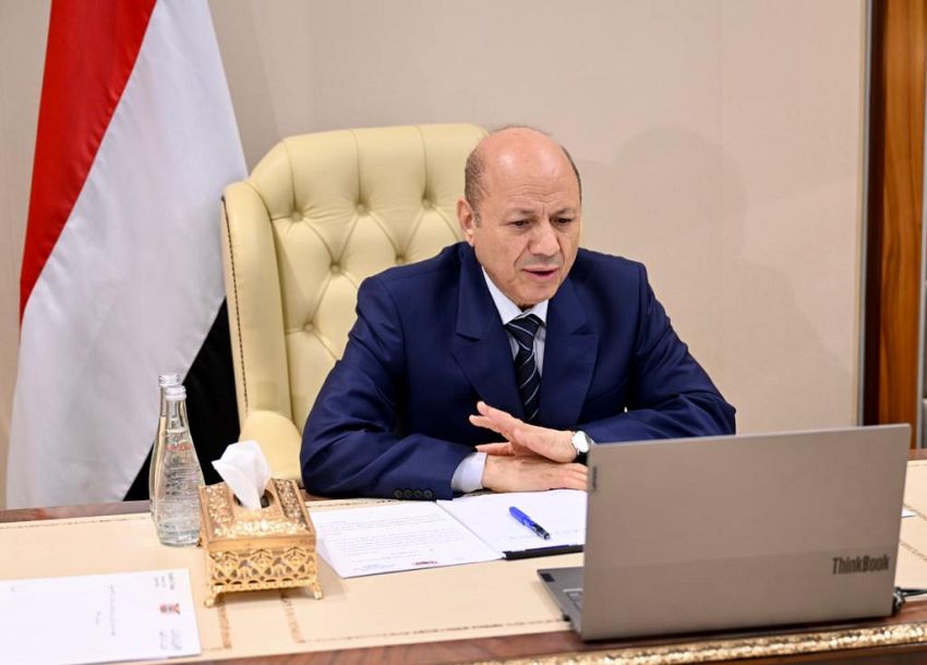 مجلس القيادة الرئاسي يتدارس الاوضاع المحلية وتداعيات الهجمات الارهابية الحوثية
