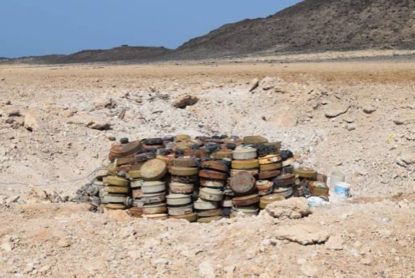 ‘‘مسام’’ يعلن تطهير 40 حقلاً ومنطقة من الألغام الحوثية في محافظة الجوف