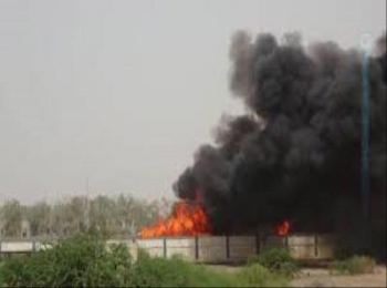 تدمير مخزن للطيران الحوثي المسير في الحديدة