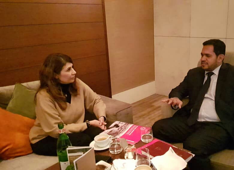عسكر يبحث مع مسؤولة العمليات والبرامج في منظمة نداء جنيف التعاون المشترك ..«تفاصيل»