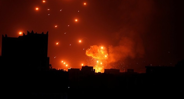 عاجل انفجارات تهز العاصمة صنعاء الان