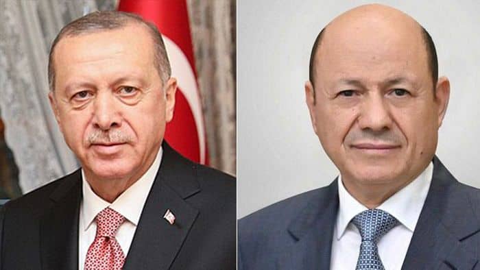رئيس مجلس القيادة يهنئ الرئيس التركي بمناسبة فوزة في الانتخابات