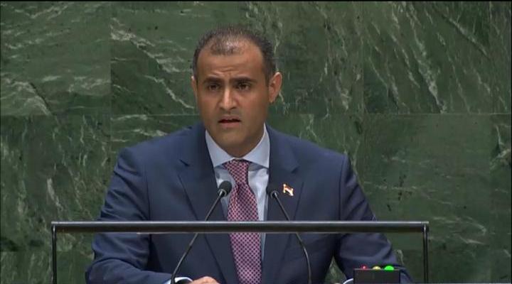 في كلمته أمام الجمعية العامة للأمم المتحدة : الحضرمي يتهم الامارات برعاية التمرد المسلح في عدن ويشيد بدور السعودية