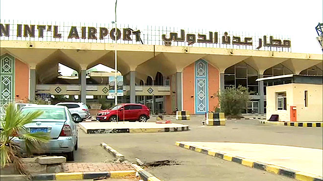 شاهد صور اولية من محيط مطار عدن