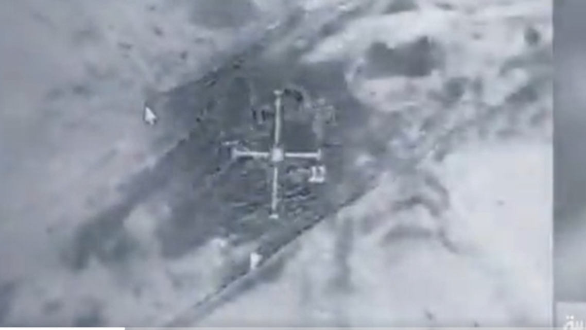 شاهد الفيديو.. لحظة تدمير منصة الصاروخ الحوثي في الجوف اليمنية
