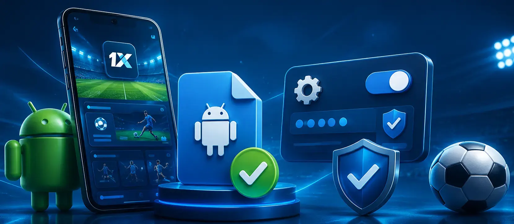 أندرويد يطلب الإذن لتثبيت 1xBet من ملف APK لأن التطبيق غير ظاهر في Google Play
