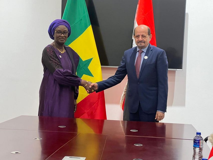 الزنداني يلتقي وزيرة الاندماج الإفريقي والشؤون الخارجية السنغالية ونائب وزير خارجية قرغيزستان